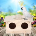 Oenbopo Wooden Pet Bird Nests House Breeding Box Cage Birdhouse