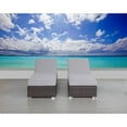 thumbnail image 4 of Living Source International Wicker/Rattan Chaise with Cushions in Brown/Gray, 4 of 5
