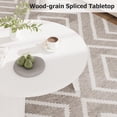 thumbnail image 4 of Round Coffee Table with Inclined Legs, Modern Wooden Circle Center Table , Accent Cocktail Tables for Living Room, Bedroom, Easy Assembly, 4 of 8
