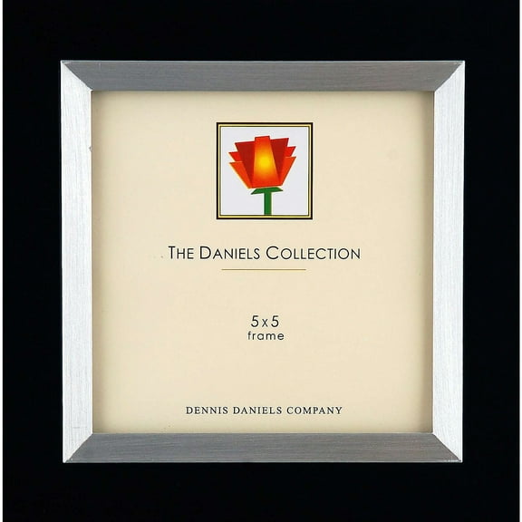 Rich Ebony wood with aluminum inlay accent 5x5 frame by Dennis Daniels - 5x5