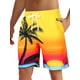 thumbnail image 4 of Pantalones cortos de tabla para hombre, pantalones cortos de baño, bermudas, pantalones cortos de playa, cordón ajustable, estampado 3D, gráfico de árbol de coco, transpirable, de secado rápido, 4 of 5