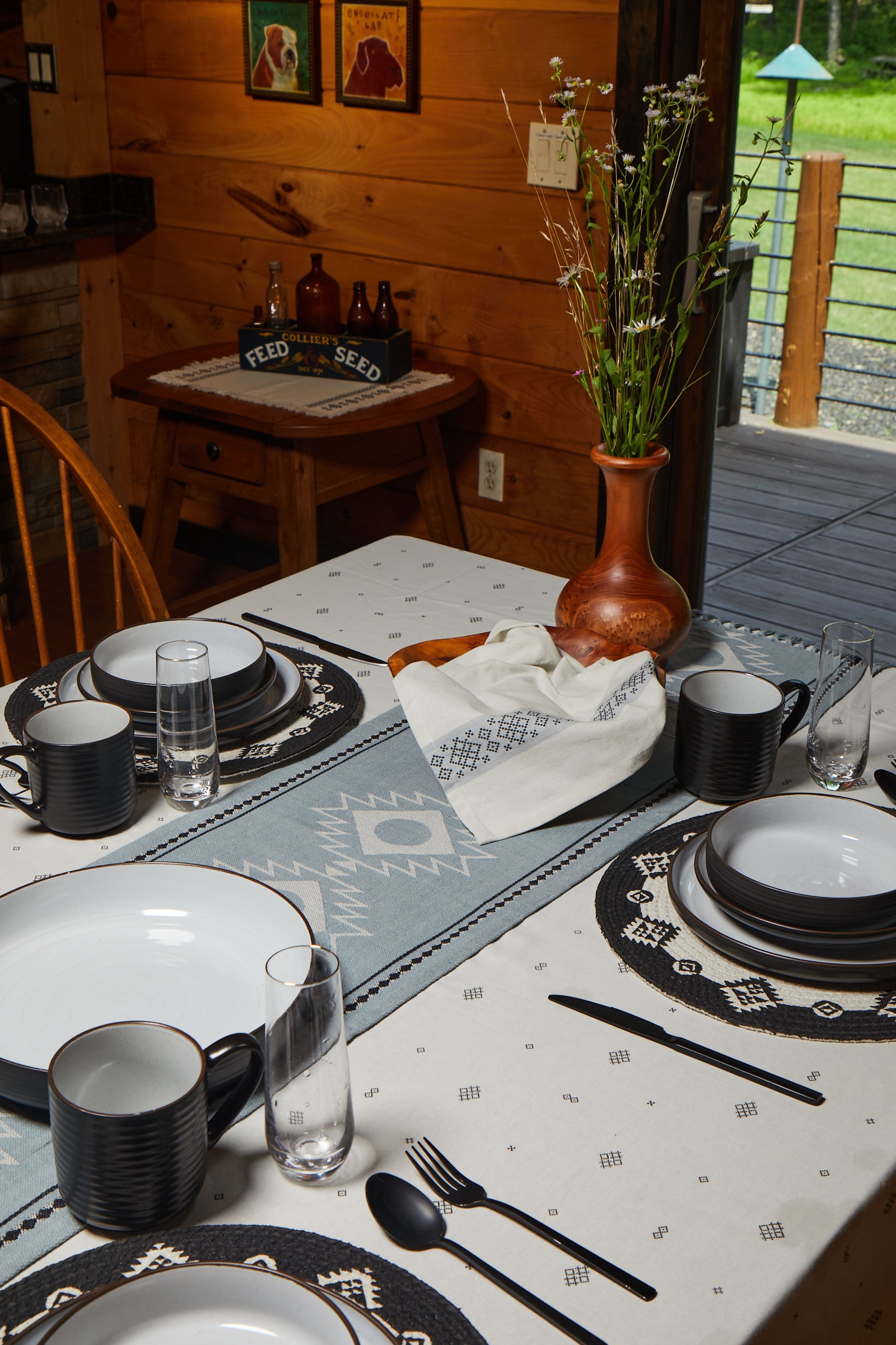 Yellowstone Rectangular Kitchen Table Placemat, Beth Collection