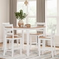 thumbnail image 3 of Ashley Furniture Gesthaven White Counter Height Dining Table Set - Set of 5, 3 of 12