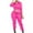 Hot Pink, variant on qolati Women's 2 Piece Outfits Lounge Long Sleeve Zipper Cropped Jacket High Waist Joggers Pants Tracksuit Workout SetsArmy Green L 8