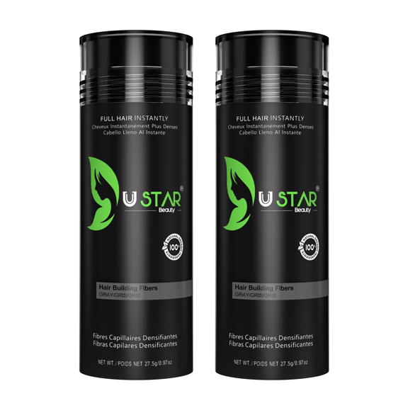 2 Pack - Ustar Hair Building Fiber Auburn 0.97 oz/27.5 g