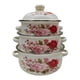 thumbnail image 2 of 3 ollas esmaltadas con tapa, antiadherentes, para el hogar y el restaurante. Estilo A, 2 of 9