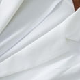 thumbnail image 6 of vigerkar Linen Blazer Women Summer Lightweight Casual One Button Linen Work Jackets Lapel 3/4 Sleeve Blazer for Women Trendy White, M, 6 of 8
