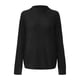 thumbnail image 4 of Gibobby Suéteres mujer, Suéter de cuello alto para mujer, de punto trenzado, de color sólido, de punto, para mujer(Negro,CH), 4 of 5