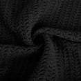 thumbnail image 6 of Babysbule Plus Size Womens Sweaters Women Casual Solid Knitting Loose Cable Long Sleeve V-Neck Sweaters Tops Women's Fashion, 6 of 6