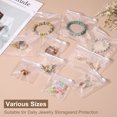 thumbnail image 4 of Uxcell 25Pcs Jewelry Bags, 4.5 x 3.1 Inch Self Seal Jewelry Pouches Clear Zipper Bag Transparent Plastic Lock Bag, 4 of 7