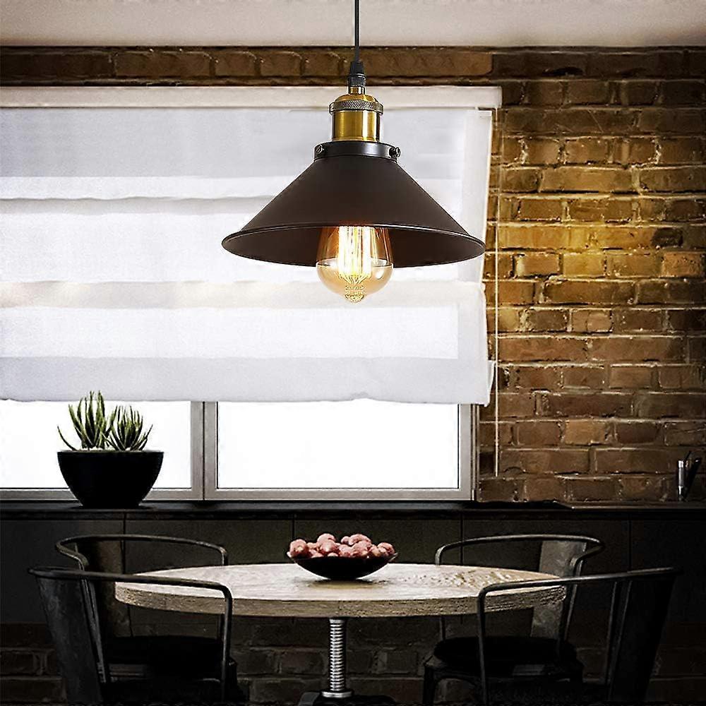 Plafonnier Encastré Industriel Vintage Noir - LED 60W, Réglable Blanc Chaud/froid - Installation Facile