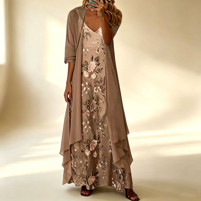 matching sets flowy dresses holiday clothing Amazon.com: Mommy and Me Dresses Off-Shoulder Ruffle Flowy Irregular Hem Maxi Dress Family Outfits Summer Matching Long Dress (Mom, S, Pink): Clothing, Shoes & Jewelry