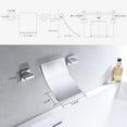 thumbnail image 4 of Wall Mount Tub Filler, Chrome Waterfall Tub Faucet, High Flow, 4 of 9