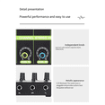 thumbnail image 4 of Portable 4-Way Audio Mixer, 4-in and 1-Out Stereo Mixer, Small DJ Mixer, 4 of 8