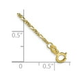 thumbnail image 2 of 10k Solid Yellow Gold 1.25mm Flat Figaro Pendant Chain Chain Necklace for Women and Men - .5 Grams, 2 of 2