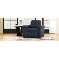thumbnail image 4 of 3 In 1 Convertible Sleeper Chair Sofa Bed,Pull out Couch Adjustable Chair with Pillow,Adjustable Sofa Lounger Chair Single Bed Apply Living Room or Apartment,Dark Blue, 4 of 7