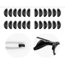 20 Pairs Eyeglasses Nose Pad, 2mm Soft Silicone Pads Glasses Adhesive Anti-Slip Nose Pads for Eyeglass Glasses Sunglasses, Black