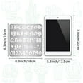 thumbnail image 2 of 16cm Metal Letter Number Stencil Alphabet Punctuation Symbol Number Template Reusable Stainless Steel, 2 of 9