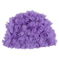 thumbnail image 1 of Swimming Cap Women Floral Elastic Breathable Padding Bathing Hat Quick Dry For Long Hair, 1 of 1