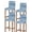Blue, variant on Pink Bar Stool Covers Set of 2, Vintage Modern Abstract Art Ombre Stretch Washable Bar Chair Covers with Backs, Removable Pub Counter Height Chair Cover for Kitchen Dining Room Cafe