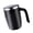 Black, variant on 7829 Automatic Stirring Coffee Cup with Stainless Steel Insulation USB Rechargeable