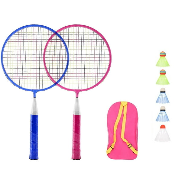 Jouet de Raquette de Tennis/Badminton,Jouet Raquette,Ensemble Badminton  pour Enfants,Set de Badminton Portable,Enfants EntraîNement Loisirs Jeux