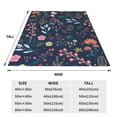 thumbnail image 3 of Sikiie Colorful Flowers Ultra-Soft Micro flannel Blanket Luxury All Seasons Warm Blanket for Bedding Sofa and Travel (4 sizes)-80"x60", 3 of 7