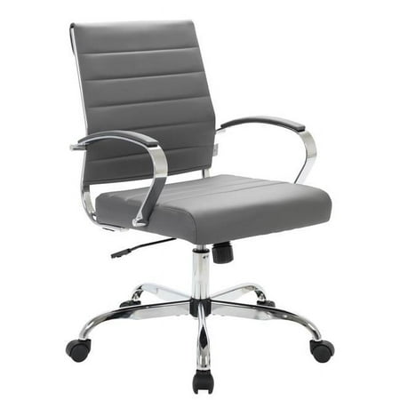 benmar leather office chair grey product