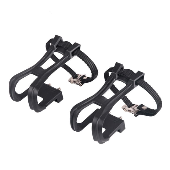 Toe Cages for Road Bike Pedals, Mountain Bike Cycling Pedals Toe Clips and Straps, Lightweight Hollow Out Design