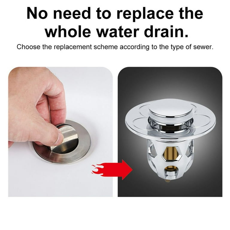 Bathroom Sink Plug Stopper, Wash Basin Core, Bounce Up Drain Filter, Shower  Sink Filter Plug, Kitchen Bathtub Stopper - Temu