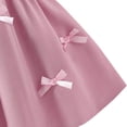 thumbnail image 7 of YTCAMLO Bowknot Ruched Girls A Line Dress Elegant High Waist Mini Dress Sleeveless Backless Cami Dress Cute Summer Party Dresses, Pink 10-11Years, 7 of 7