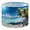 Color 4, variant on Beach Linen Drum Lampshades Palm tree Beach Tropical Island Caribbean 13"x13"x10" Light Shade for Table Lamps Floor Lamps Drum Lamp Shades Lampshade Replacement Assembly Required