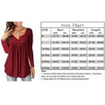 thumbnail image 5 of FOLUNSI Womens Plus Size Tunic Tops Short Sleeve Casual Floral Henley Shirts M-4XL, 5 of 5
