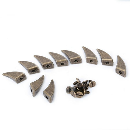 

10Pcs DIY Colorful Alloy Spikes Punk Studs Rivet Bullet for Clothing Hat Decoration(Bronze) Zovuta