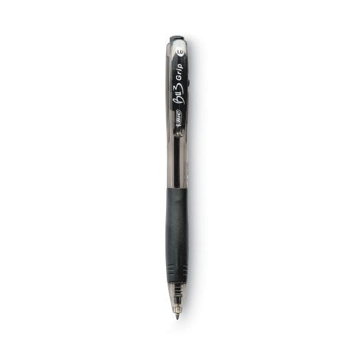 New BIC BU3 Retractable Ballpoint Pen, Bold 1 mm, Black Ink/Barrel, Dozen,Each