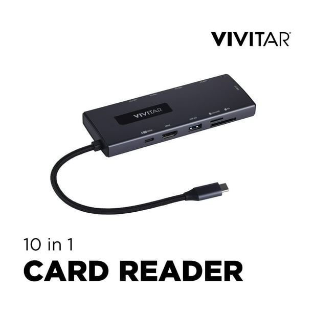 Vivitar 10-in-1 High-Speed USB Memory Card Reader – Multi-Card