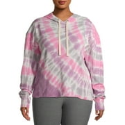 No Boundaries Juniors' Plus Tie Dye Hoodie