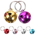 thumbnail image 4 of 6 piezas Pet Dog Collar Bell Pends pequeñas campanas de acero inoxidable de acero para mascotas Cuelas colgantes, 4 of 6
