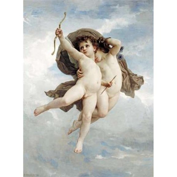 Bentley Global Arts PDX265981LARGE Lamour Vainqueur Poster Print by William-Adolphe Bouguereau, 18 x 24 - Large