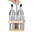 thumbnail image 2 of Seasoning Bottle Set, Wooden Rack Seasoning Bottle Set Waterproof  For Kitchen, 2 of 8