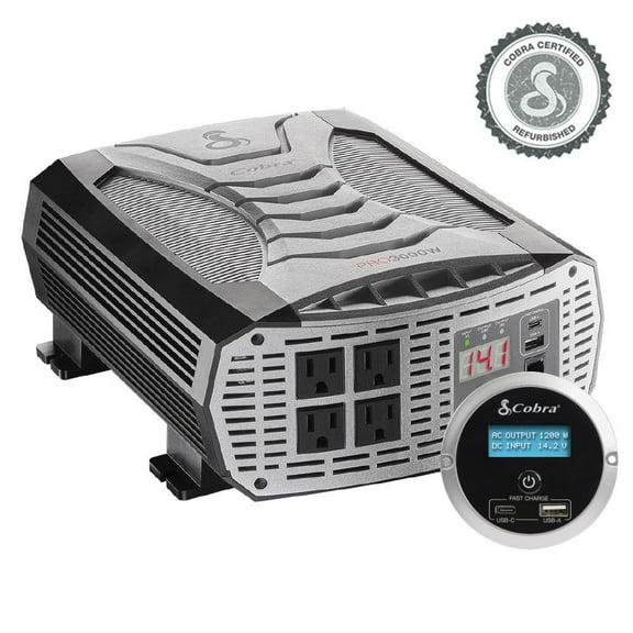 Restored Cobra PRO 3000W 3000 Watts 6000 Peak Power Inverter AC/DC (Refurbished)