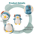 thumbnail image 4 of Playful Pompom Penguin Dino/Unicorn/Rabbit Vibrant Companions Endless Fun Stuffed Animal Toy - 7.9'', 4 of 8
