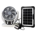 thumbnail image 2 of Ventilador Escritorio Portátil Con Solar Camping Ruido para Senderismo Pesca Rojo, 2 of 6