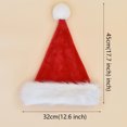 thumbnail image 3 of Gorro de Papá Noel de peluche para adultos y niños, color rojo, negro, verde y azul, grueso, envío directo, 3 of 5