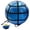 Blue, variant on 65cm Yoga Ball Set with Storage Net and Pump for Home Flexibility Pink