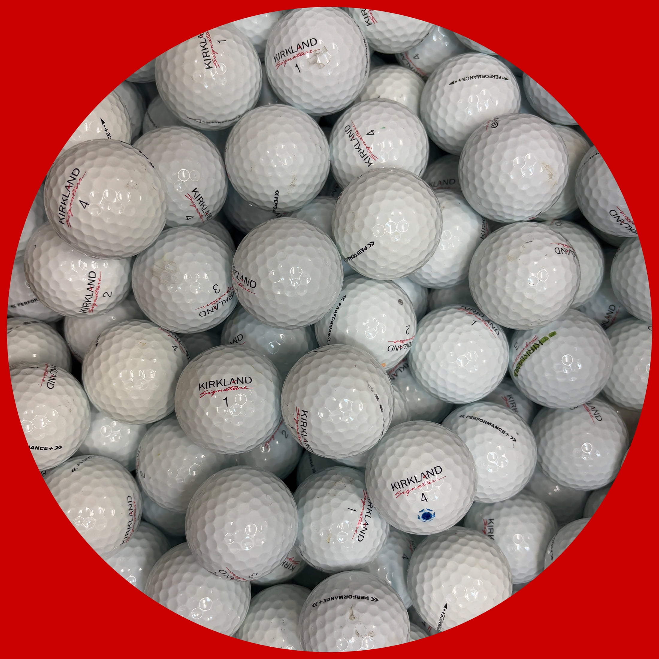 Pre-Owned Signature + Recycled Golf Balls, White, 50 Pack, 4A Grade by Mulligan