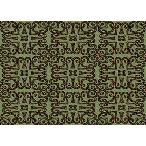 Ahgly Company Indoor Rectangle Patterned Midnight Gray Area Rugs, 8' x 10'