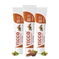 thumbnail image 1 of Pasta de dientes a base de hierbas ayurvédicas Vicco, sabor canela, 200 g, paquete de 3, 1 of 8