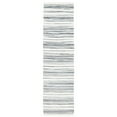 thumbnail image 3 of SAFAVIEH Rag Benton Striped Cotton Runner Rug, Ivory/Grey, 2'3" x 9', 3 of 10
