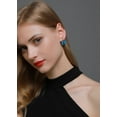 thumbnail image 3 of 2pcs New Trendy Earrings Dream Single Color Butterfly Earrings Drop Earrings For Women Fashion Vintage Long Tassel Jewelry（04KC Gold Blue 9736）, 3 of 7